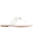 Alexander Mcqueen Skull Thong Sandals - White