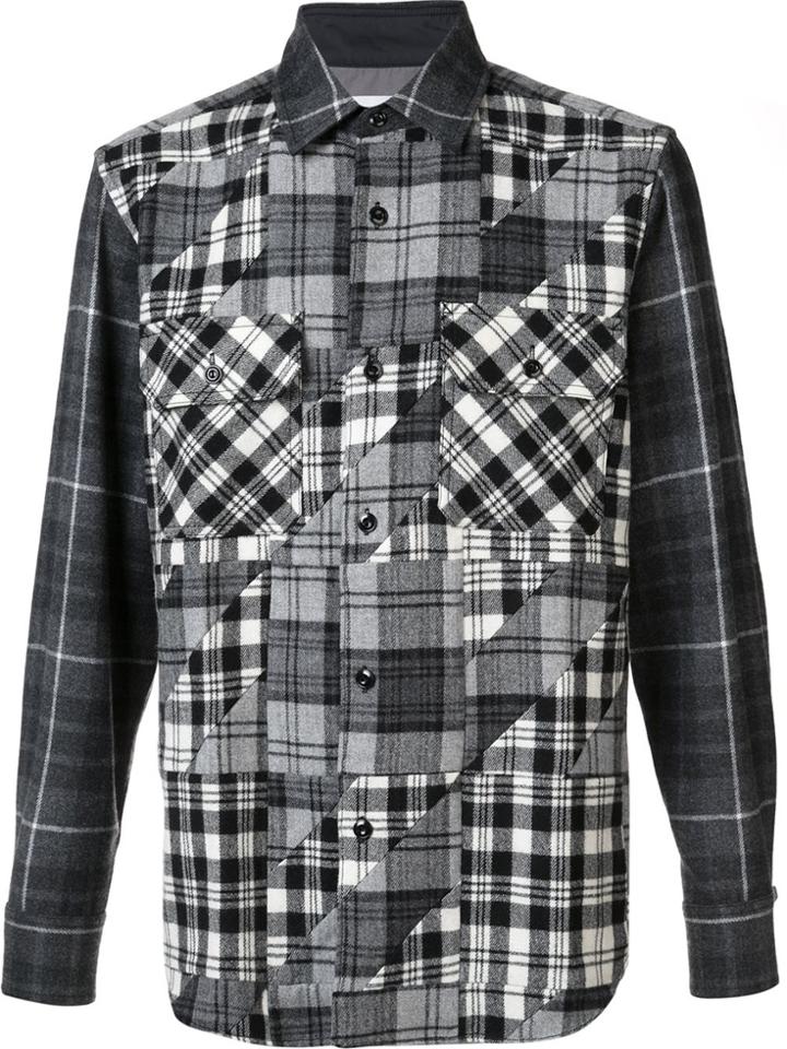 Ganryu Comme Des Garcons Checked Shirt - Grey