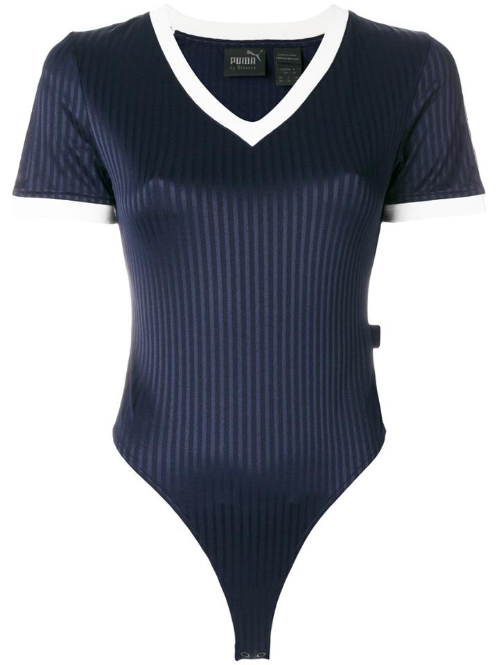 Fenty X Puma V-neck Jersey Bodysuit - Blue