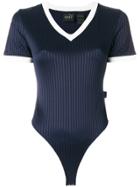 Fenty X Puma V-neck Jersey Bodysuit - Blue