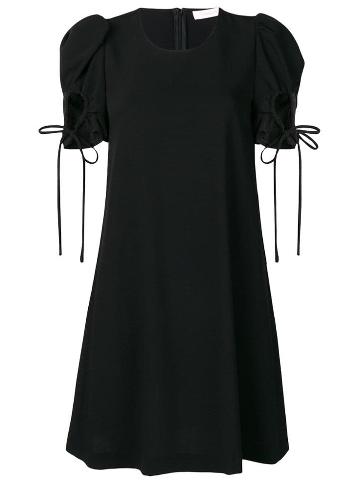 See By Chloé Drawstring Sleeve Dress - Black