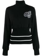 Off-white Stand Collar Logo Patch Jumper - Black