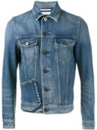 Valentino Rockstud Denim Jacket, Men's, Size: 46, Blue, Cotton