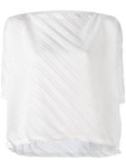 Issey Miyake Cauliflower - Pleated Blouse - Women - Polyester - One Size, White, Polyester