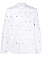 Ps By Paul Smith Micro Apple Print Shirt - White