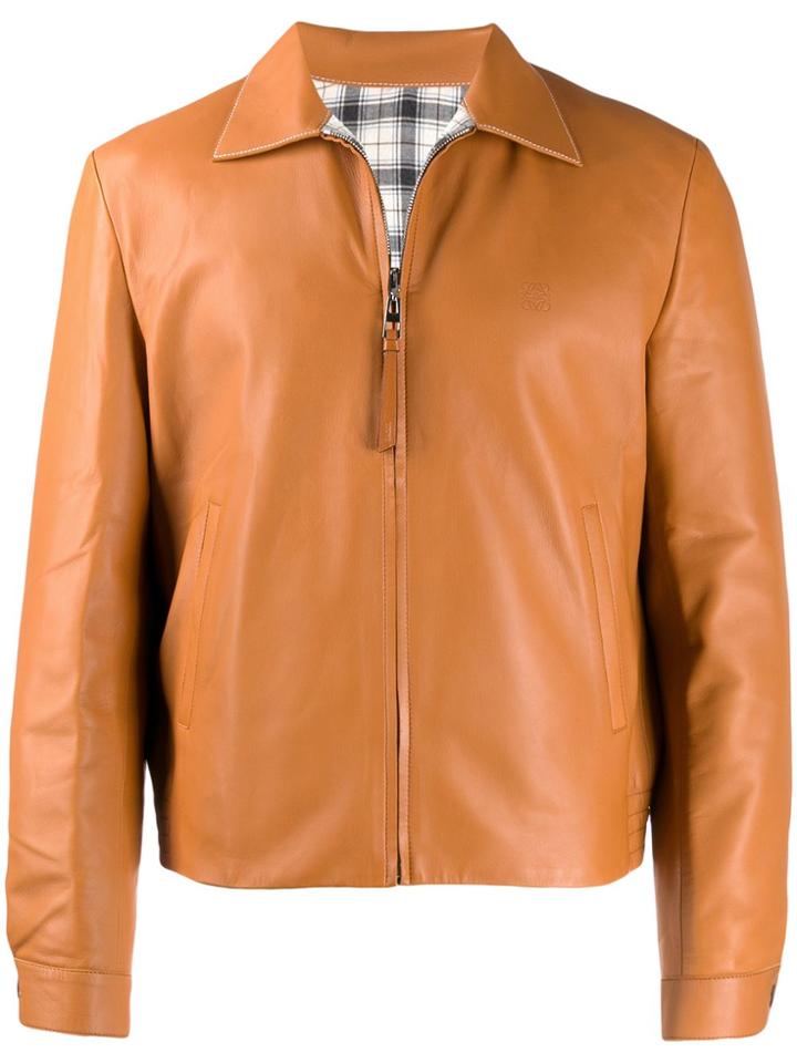 Loewe Leather Jacket - Brown