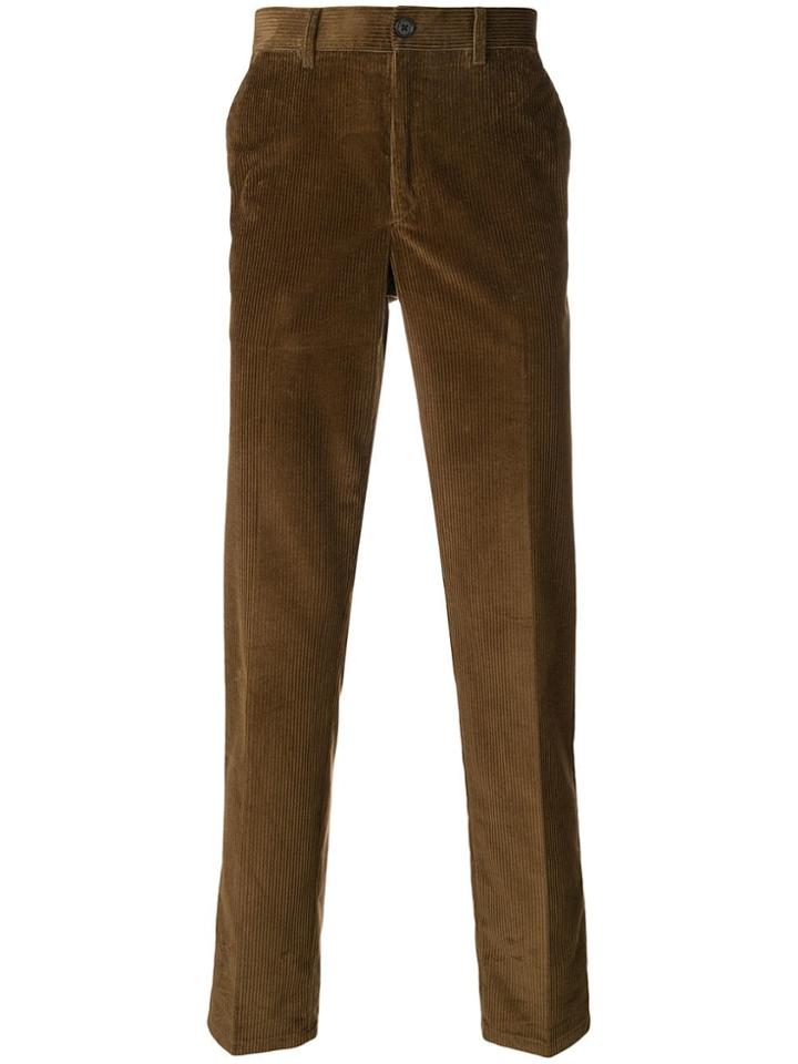 Prada Corduroy Trousers - Green