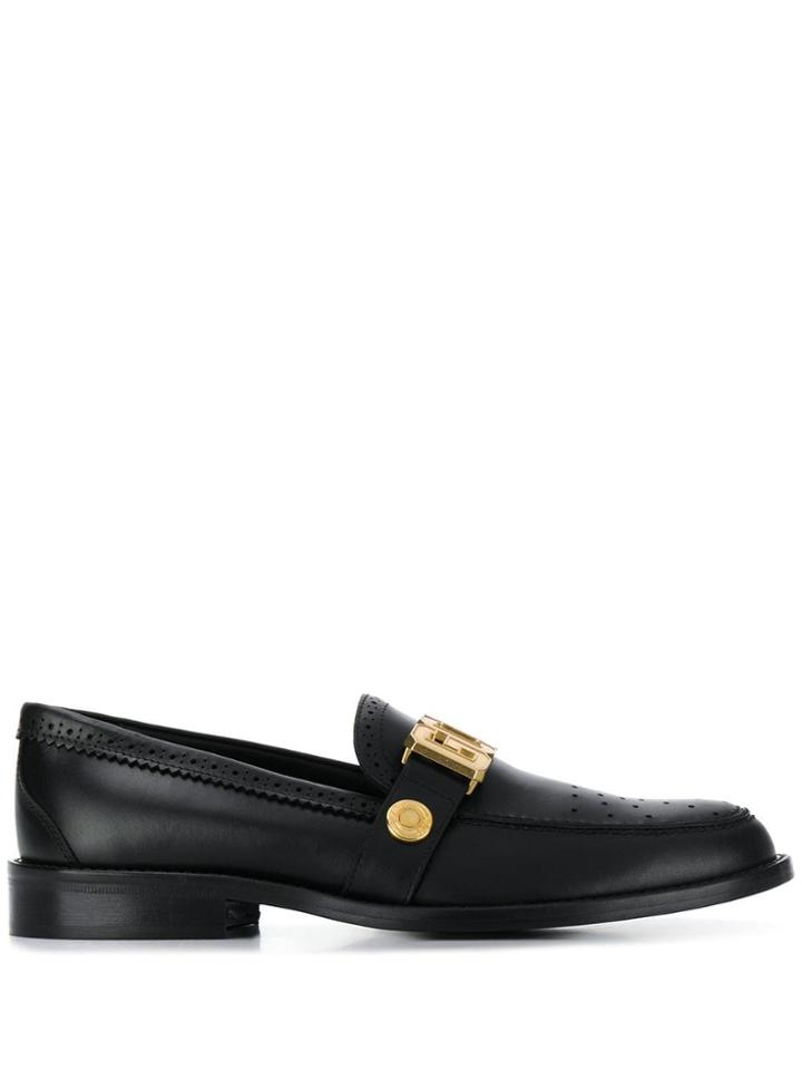 Gcds Logo Plaque Loafers - Black