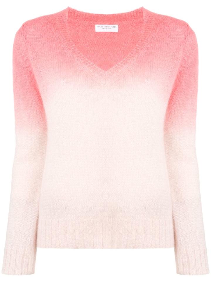 Majestic Filatures Tonal Fade Sweater - Pink & Purple