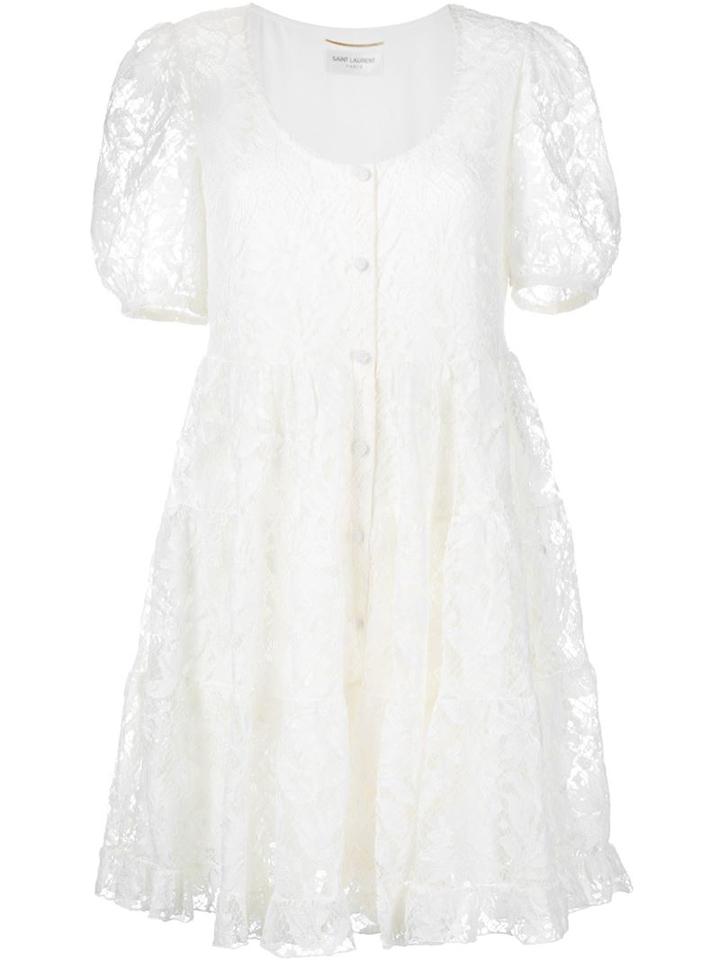 Saint Laurent Lace Mini Dress