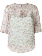 Twin-set Floral Printed Blouse - Blue