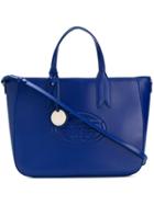 Emporio Armani Embossed Logo Tote Bag - Blue