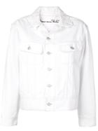 Oscar De La Renta Embroidered Denim Lucy Jacket - White