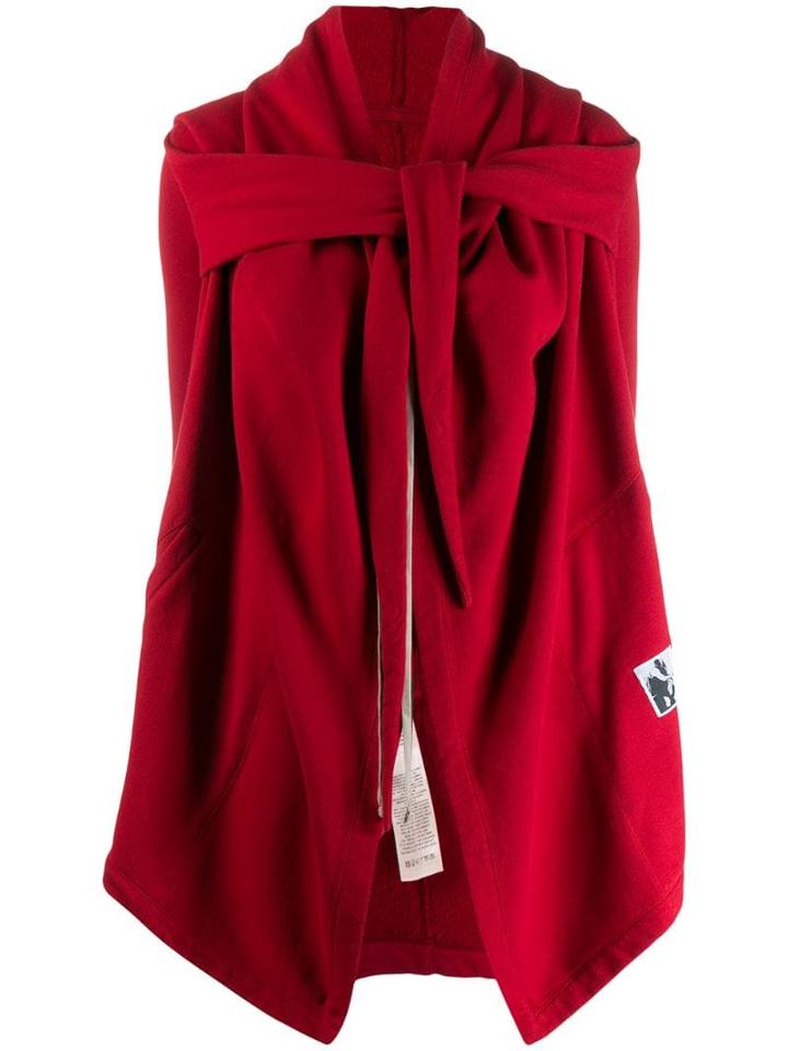 Rick Owens Drkshdw Wrap Knitted Jacket - Red