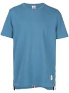 Thom Browne Center-back Stripe Piqué T-shirt - Blue