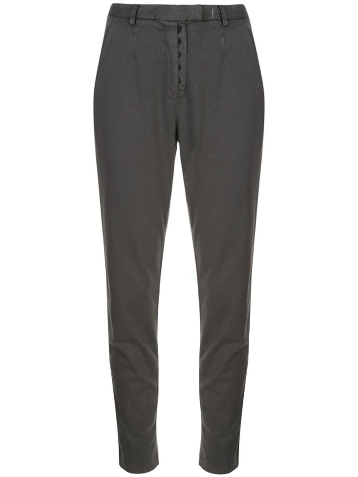 Transit High Waist Slim-fit Trousers - Grey
