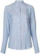 J.w.anderson Striped Shirt, Women's, Size: 8, Blue, Silk