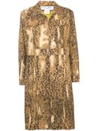 Christian Dior Vintage Leopard Print Coat - Brown