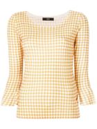 Steffen Schraut Gingham Print Blouse - Yellow
