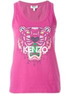 Kenzo Tiger Tank Top, Women's, Size: Medium, Pink/purple, Cotton