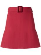 Egrey - Knit A-line Skirt - Women - Viscose - P, Red, Viscose