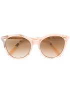 Victoria Beckham Patterned Cat Eye Sunglasses - Pink & Purple