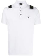 Emporio Armani Cross Logo Polo Shirt - White