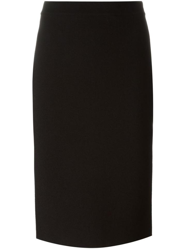 Givenchy Buttoned Pencil Skirt, Women's, Size: S, Black, Viscose/polyamide/spandex/elastane