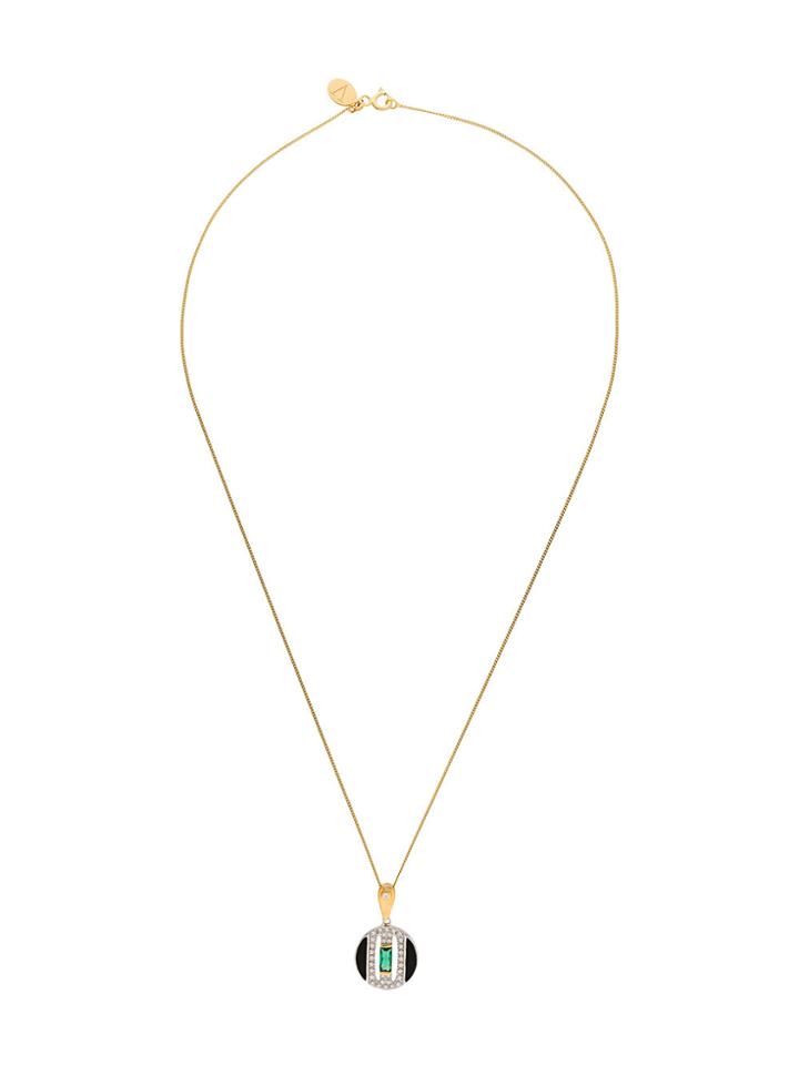 V Jewellery Daphne Pendant Necklace - Metallic
