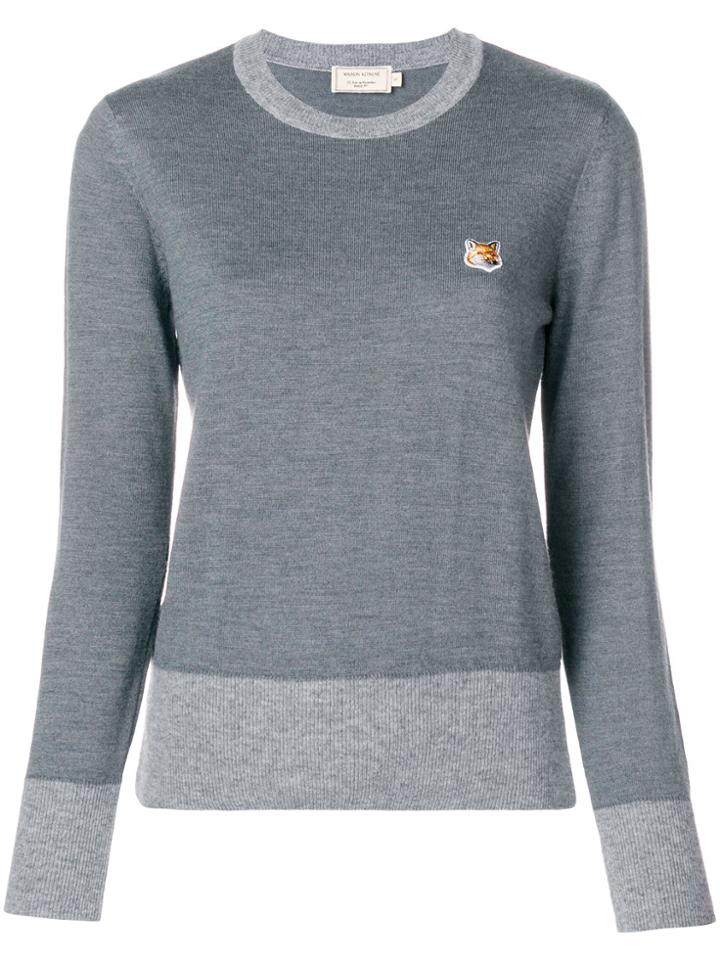 Maison Kitsuné Fox Logo Jumper - Grey