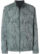 Etro Tone-on-tone Leaf Print Jacket - Grey