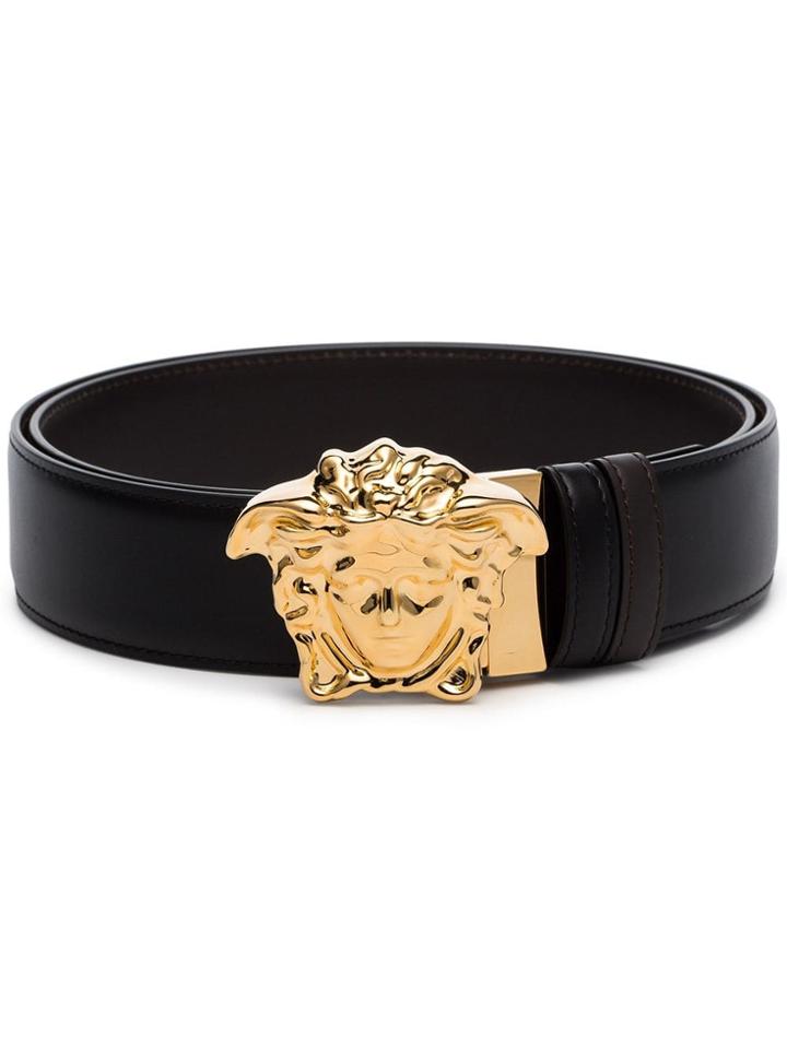 Versace Black Medusa Head Belt