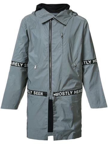 Mostly Heard Rarely Seen Hooded Parka, Men's, Size: Medium, Grey, Polyester