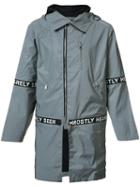 Mostly Heard Rarely Seen Hooded Parka, Men's, Size: Medium, Grey, Polyester