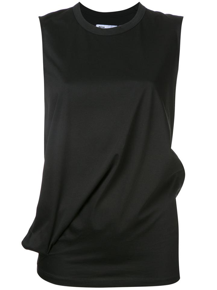 08sircus Gathered Hem Tank, Women's, Size: 0, Black, Cotton