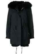 Alessandra Chamonix Parka Coat With Removable Trim - Black