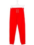 Tommy Hilfiger Junior Teen Side Stripe Track Trousers - Red