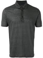 Etro Classic Polo Shirt, Men's, Size: Large, Grey, Linen/flax