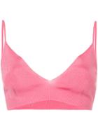 Calvin Klein 205w39nyc Ribbed Bralet - Pink & Purple