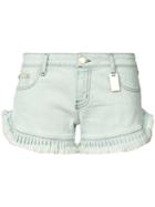 Thomas Wylde - Oak Denim Shorts - Women - Cotton/spandex/elastane - 26, Blue, Cotton/spandex/elastane