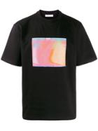 Futur Multicolour Print T-shirt - Black