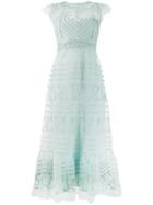 Red Valentino Lace Embroidered Dress - Blue