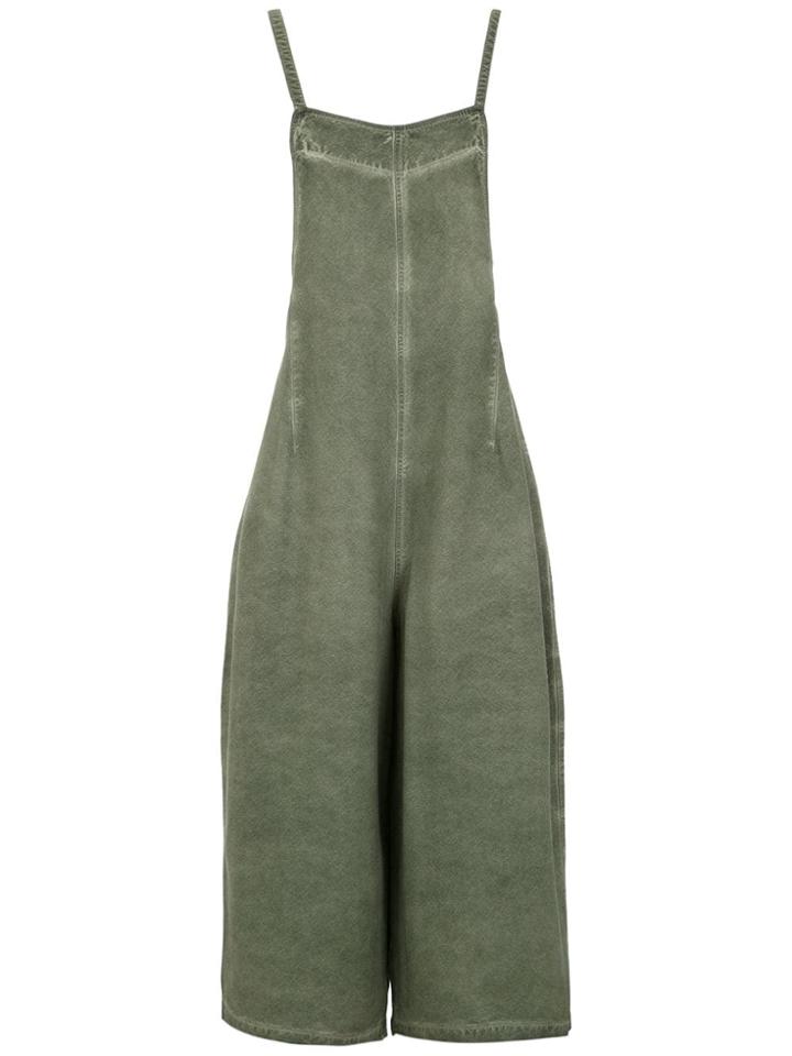 Mara Mac Wide Legs Cropped Jumpsuit - Green