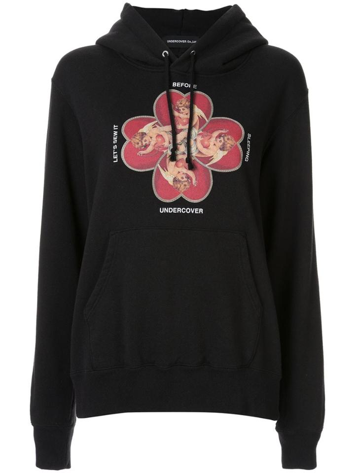 Undercover Cupido Print Hoodie - Black