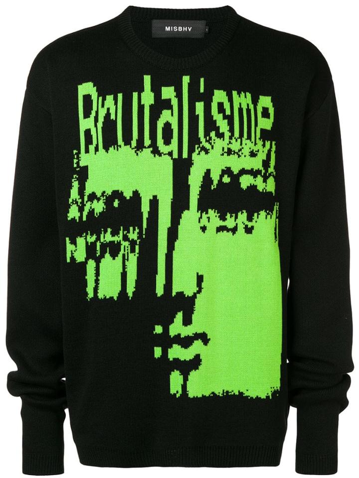 Misbhv Brutalisme Print Jumper - Black