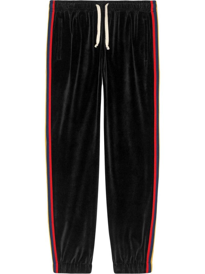 Gucci Chenille Jogging Pant With Patch - Black