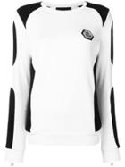 Philipp Plein Colour Block Sweatshirt - White