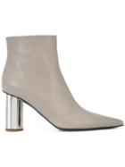 Proenza Schouler Facet Heel Ankle Boots - Grey