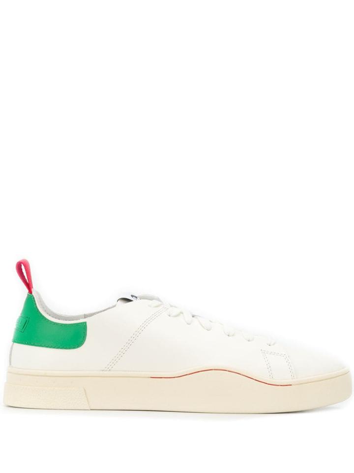 Diesel Pull Tab Low Top Sneakers - White