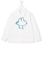 Marni Kids Bird Print Shirt, Girl's, Size: 8 Yrs, White